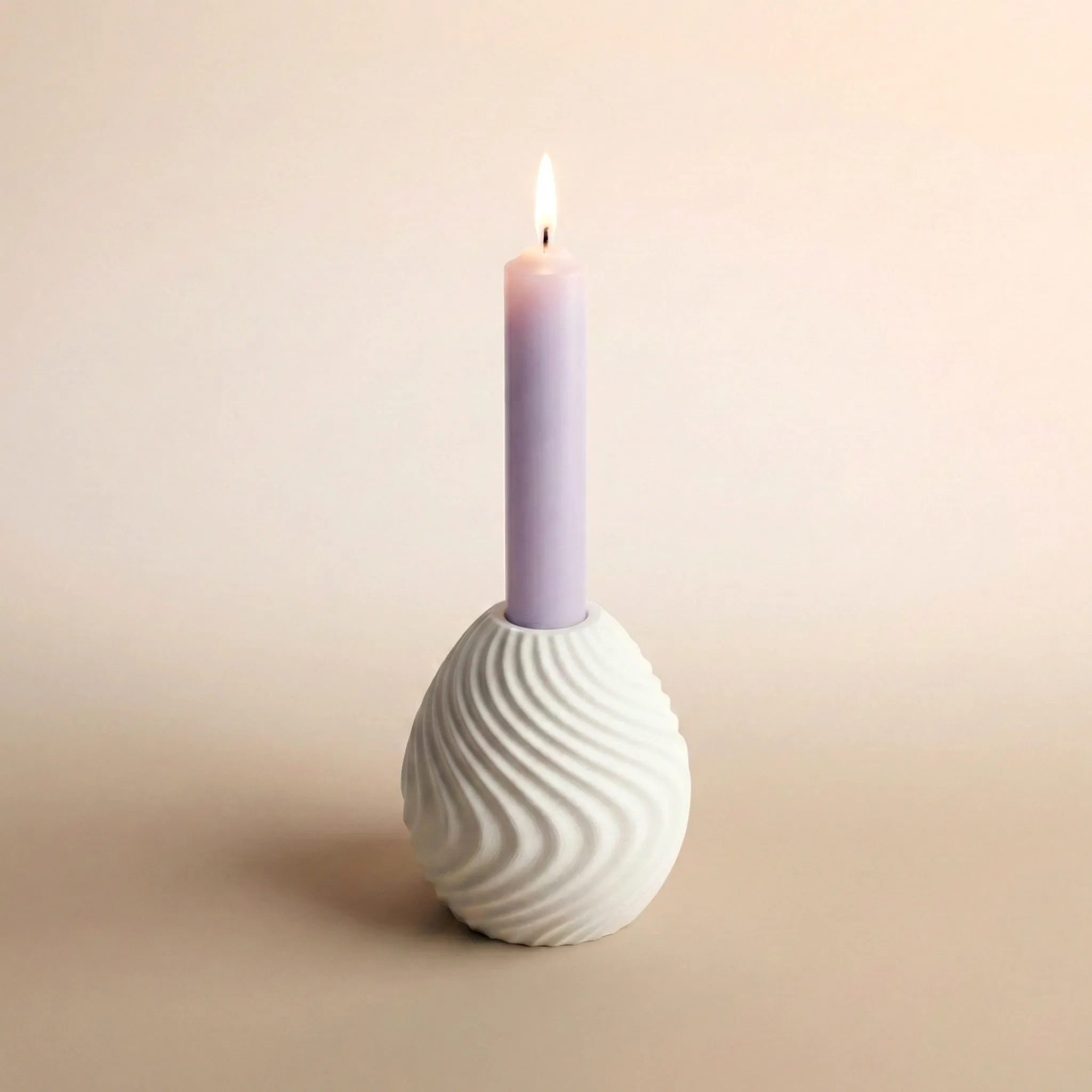 Dalga Desenli Modern Mumluk Silikon Kalıp